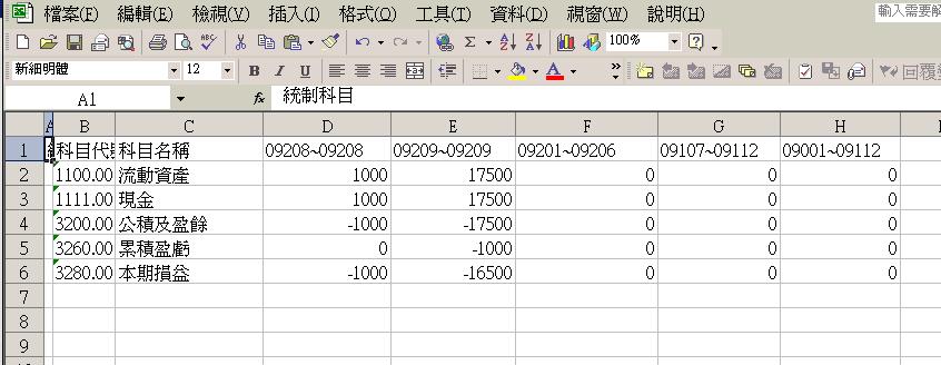 Excel會計範本 Mathieur